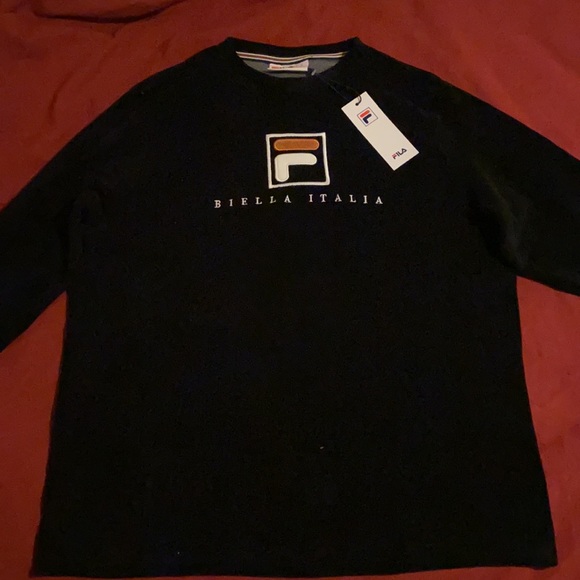 Long Sleeve FILA crew shirt: terrycloth - Picture 2 of 5